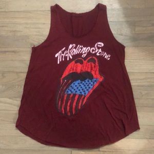 Rolling Stones Maroon Tank